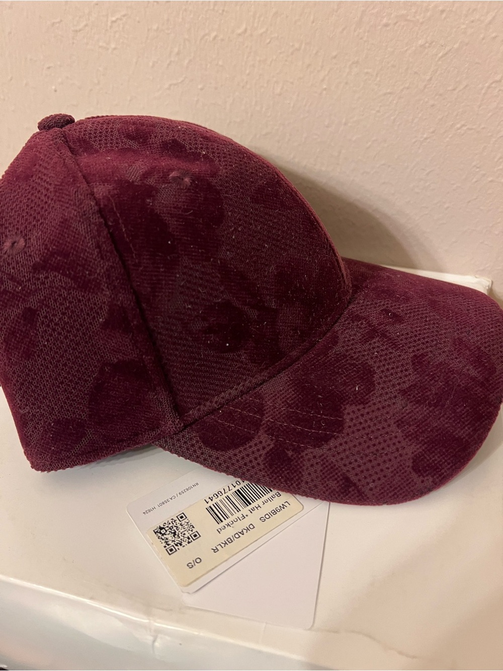 Lululemon New with Tag - Burgundy Corduroy Baseball Cap